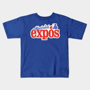 Defunct Montreal Expos Baseball Team Kids T-Shirt